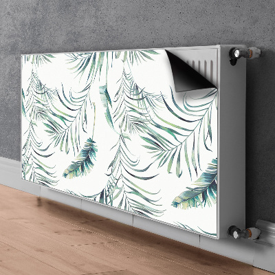 Magnetic radiator cover Leaves like feathers