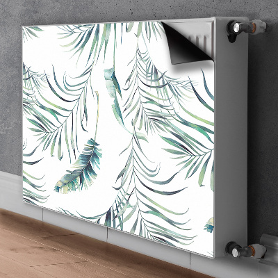 Magnetic radiator cover Leaves like feathers