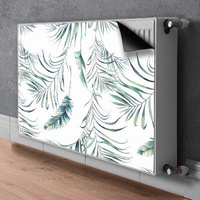 Magnetic radiator cover Leaves like feathers