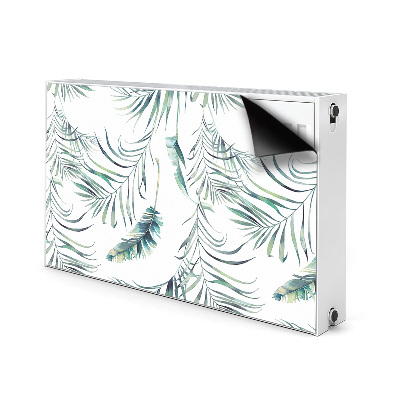 Magnetic radiator cover Leaves like feathers