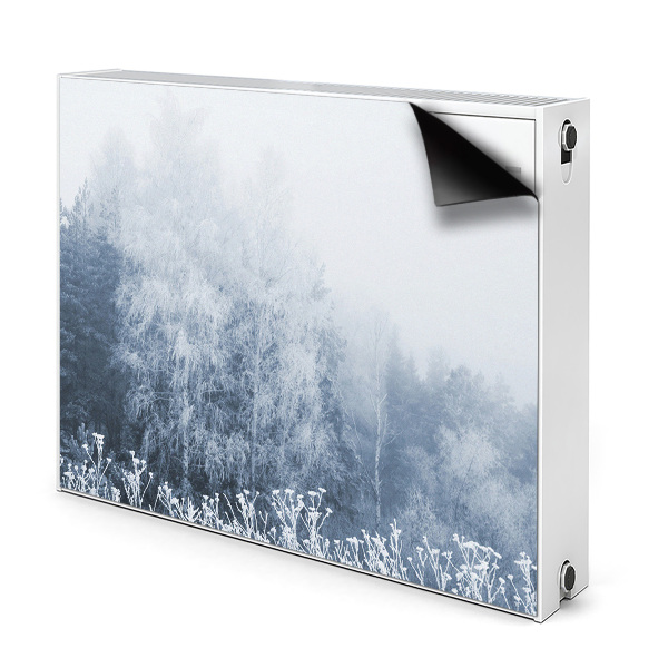 Magnetic radiator mat Winter trees