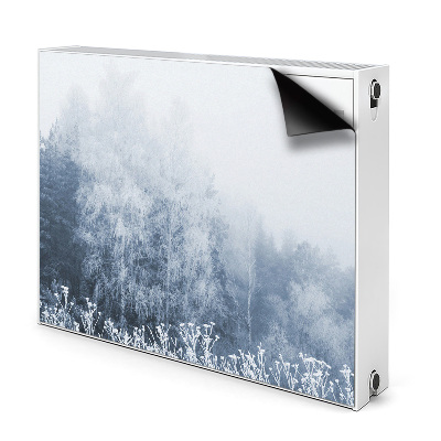 Magnetic radiator mat Winter trees