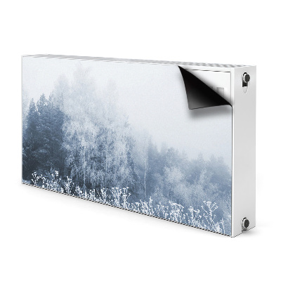 Magnetic radiator mat Winter trees