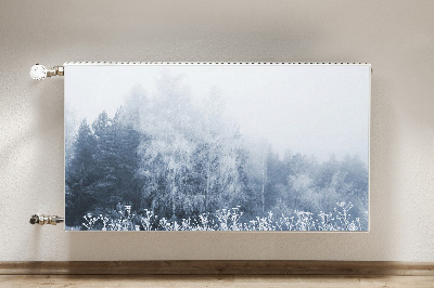 Magnetic radiator mat Winter trees