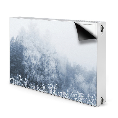 Magnetic radiator mat Winter trees