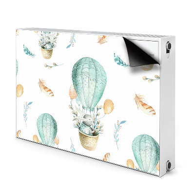 Decorative radiator cover Rabbit in a balloon