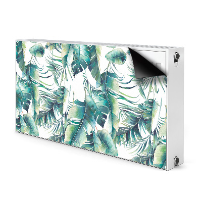 Decorative radiator cover Falling leaves