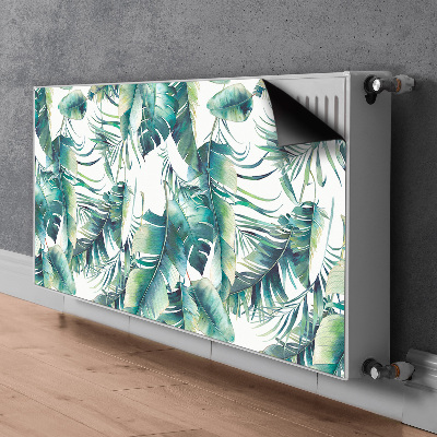 Decorative radiator cover Falling leaves