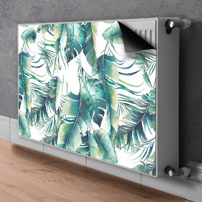 Decorative radiator cover Falling leaves