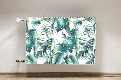 Decorative radiator cover Falling leaves