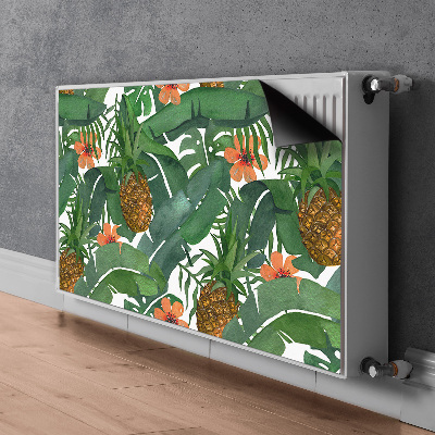 Decorative radiator cover Tropical pineapple