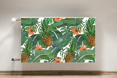 Decorative radiator cover Tropical pineapple