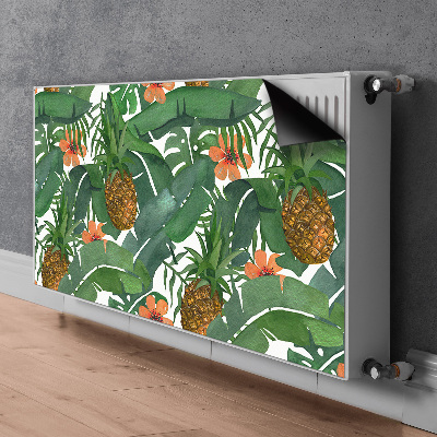 Decorative radiator cover Tropical pineapple