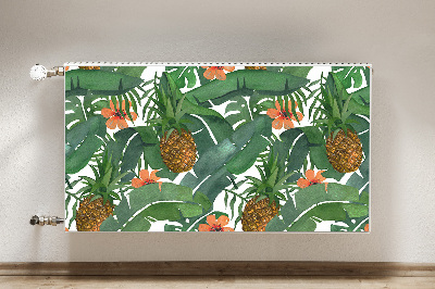 Decorative radiator cover Tropical pineapple