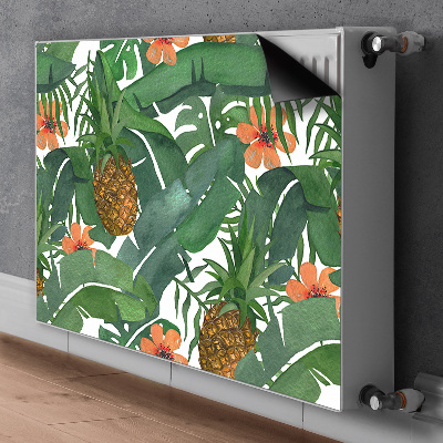 Decorative radiator cover Tropical pineapple