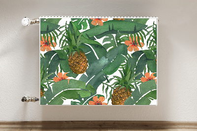 Decorative radiator cover Tropical pineapple