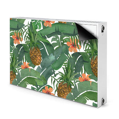 Decorative radiator cover Tropical pineapple