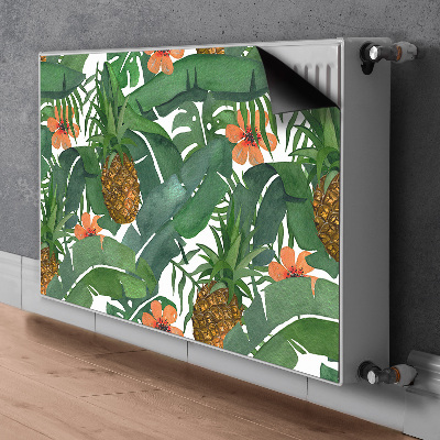 Decorative radiator cover Tropical pineapple