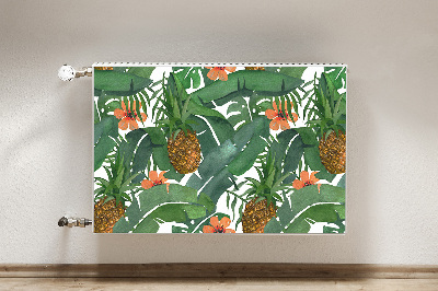 Decorative radiator cover Tropical pineapple