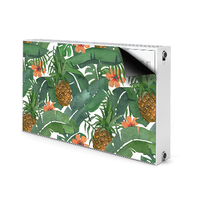 Decorative radiator cover Tropical pineapple