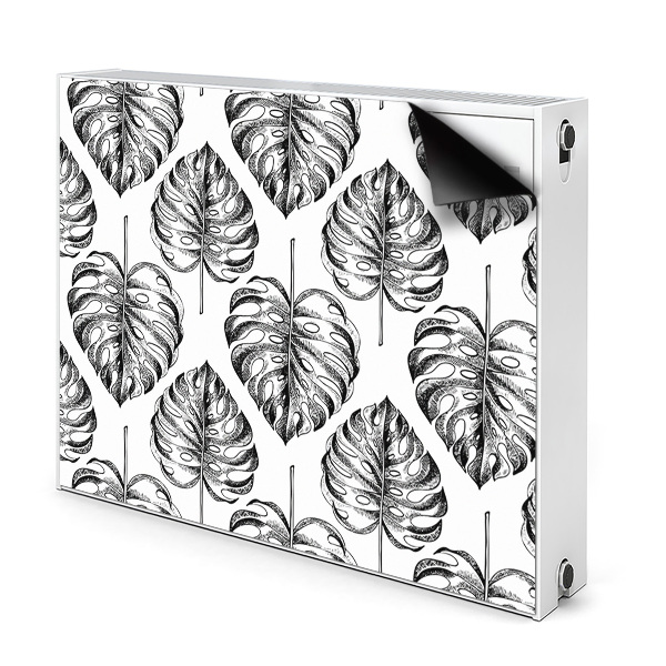 Magnetic radiator cover Monstera