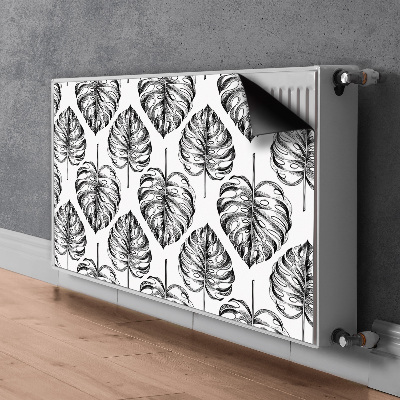 Magnetic radiator cover Monstera