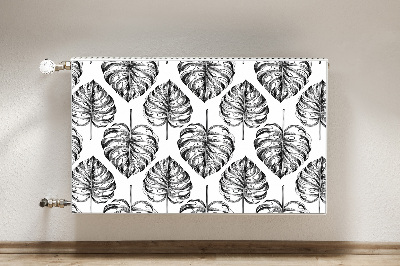 Magnetic radiator cover Monstera