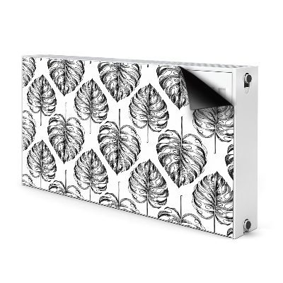 Magnetic radiator cover Monstera