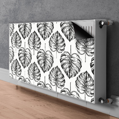 Magnetic radiator cover Monstera