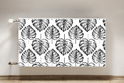 Magnetic radiator cover Monstera