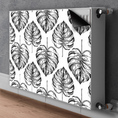 Magnetic radiator cover Monstera