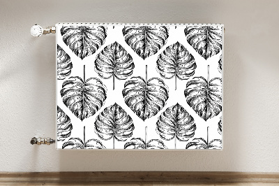 Magnetic radiator cover Monstera