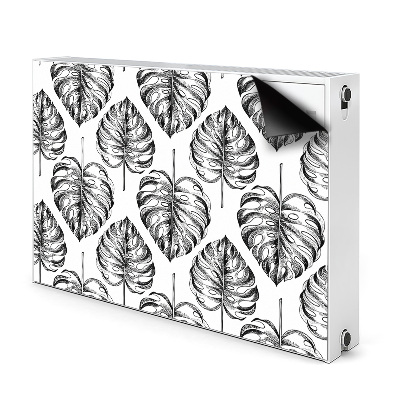 Magnetic radiator cover Monstera