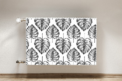 Magnetic radiator cover Monstera