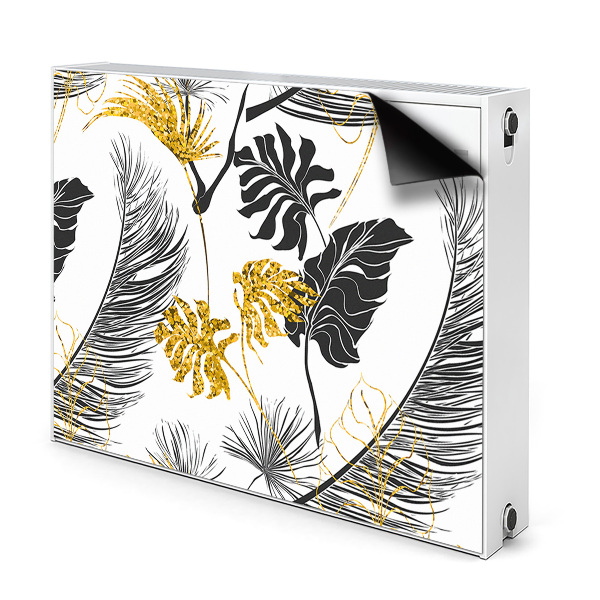 Magnetic radiator mat Golden tropical