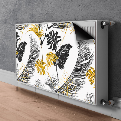 Magnetic radiator mat Golden tropical