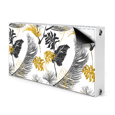 Magnetic radiator mat Golden tropical