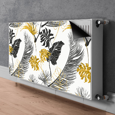 Magnetic radiator mat Golden tropical