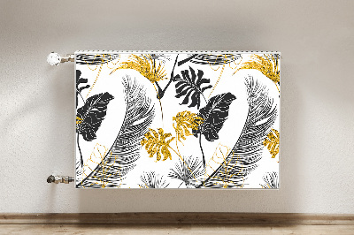 Magnetic radiator mat Golden tropical