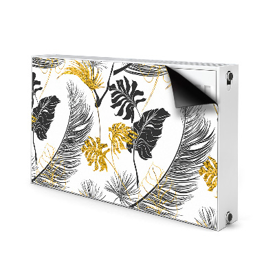 Magnetic radiator mat Golden tropical