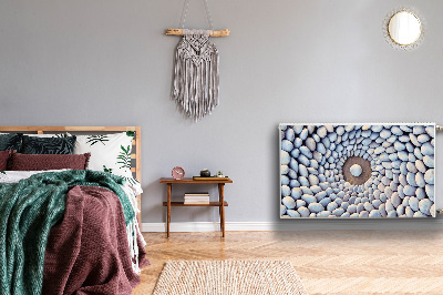 Decorative radiator mat A circle of stones