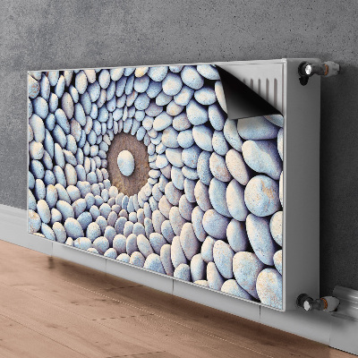 Decorative radiator mat A circle of stones