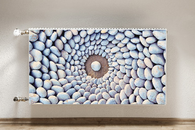 Decorative radiator mat A circle of stones