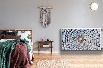 Decorative radiator mat A circle of stones