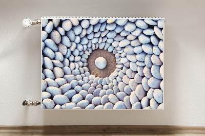 Decorative radiator mat A circle of stones