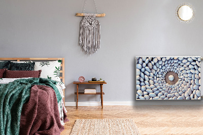 Decorative radiator mat A circle of stones