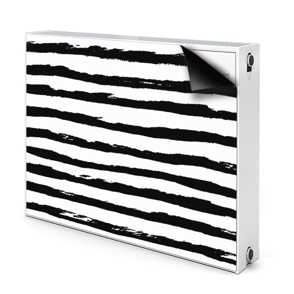 Magnetic radiator mat Zebra pattern