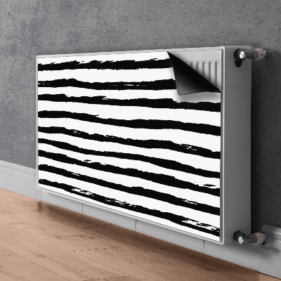 Magnetic radiator mat Zebra pattern