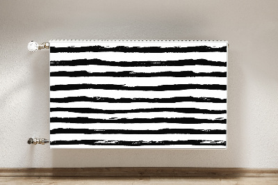 Magnetic radiator mat Zebra pattern