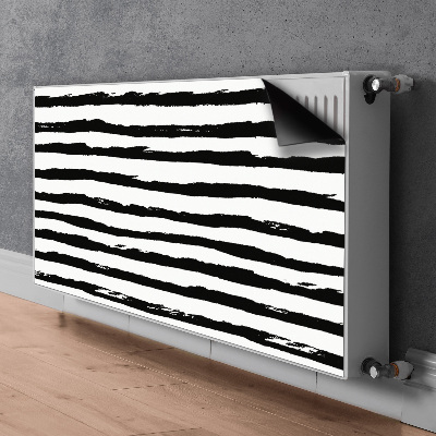 Magnetic radiator mat Zebra pattern